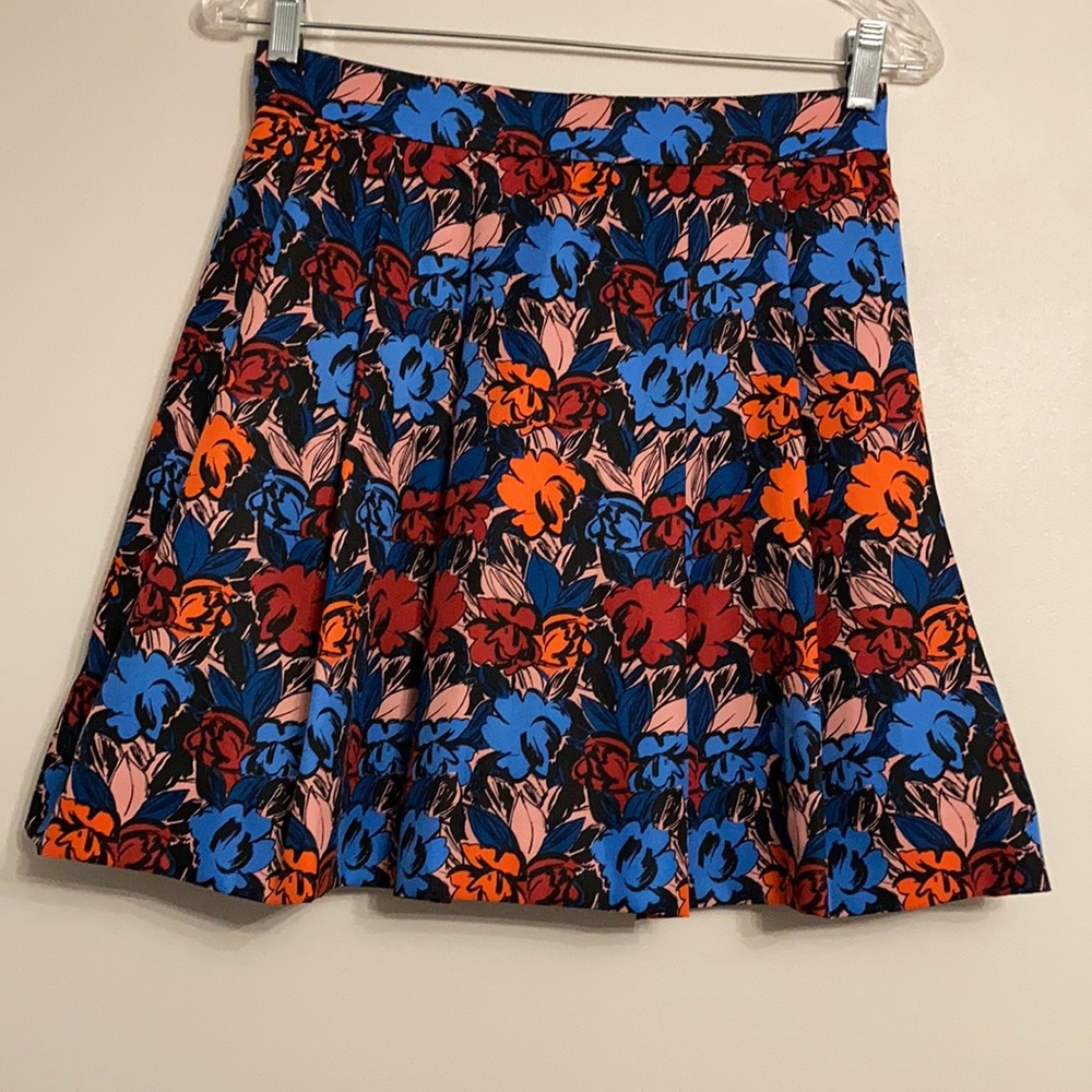 J CREW Women’s Floral Print Pleated Skirt